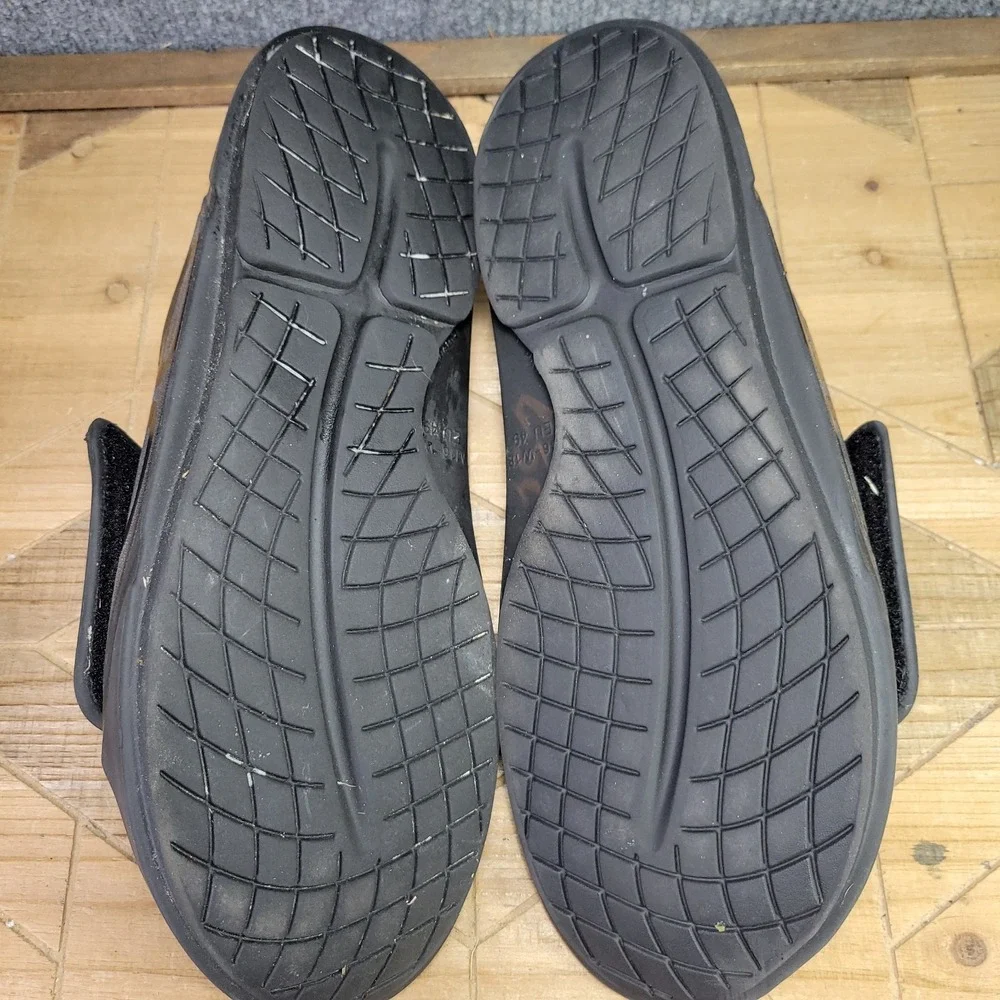 OOFOS OOahh Sport Flex Mens 16 Sandal Matte Black Recovery Slides Comfort Shoes